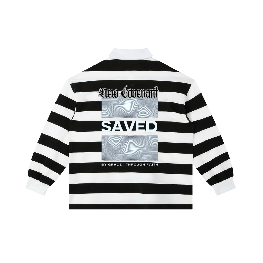 Color Block Stripe Polo Shirt