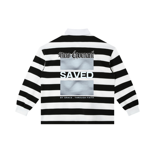 Color Block Stripe Polo Shirt