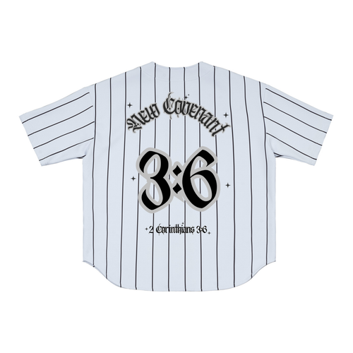 NC "2 Corinthians 3:6" Pinstripe Baseball Jersey