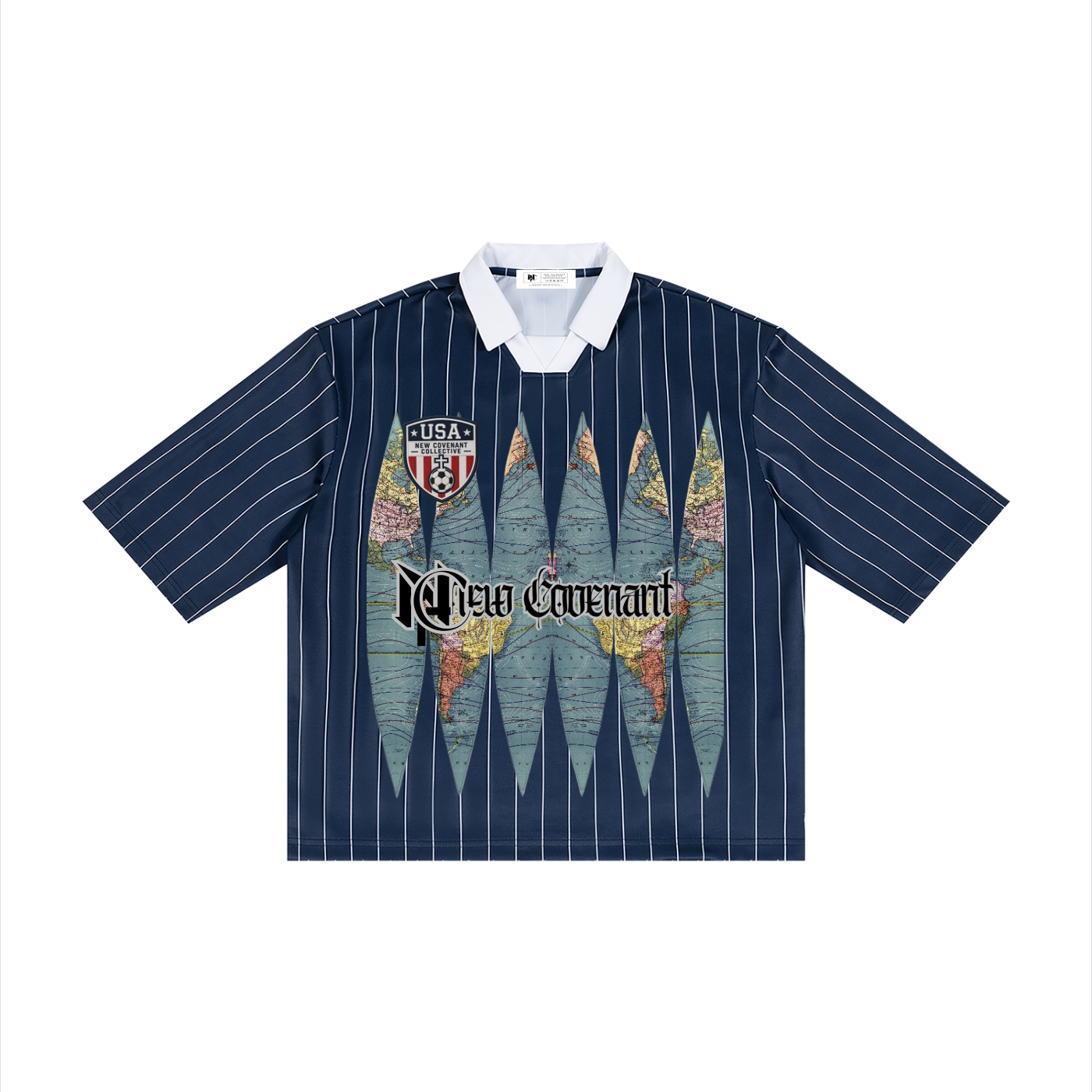 NC Pinstripe Fútbol Polo | Victory Beyond the Cup Collection