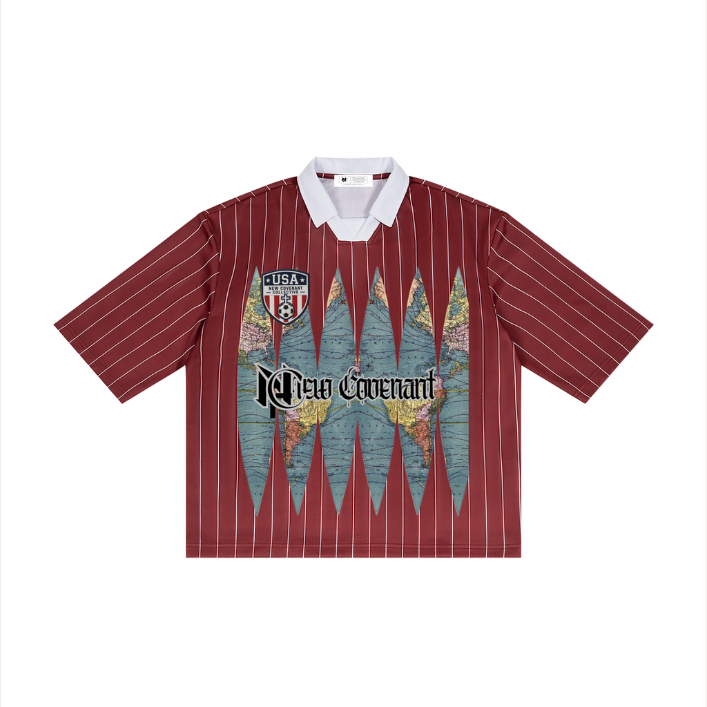 NC Pinstripe Fútbol Polo | Victory Beyond the Cup Collection