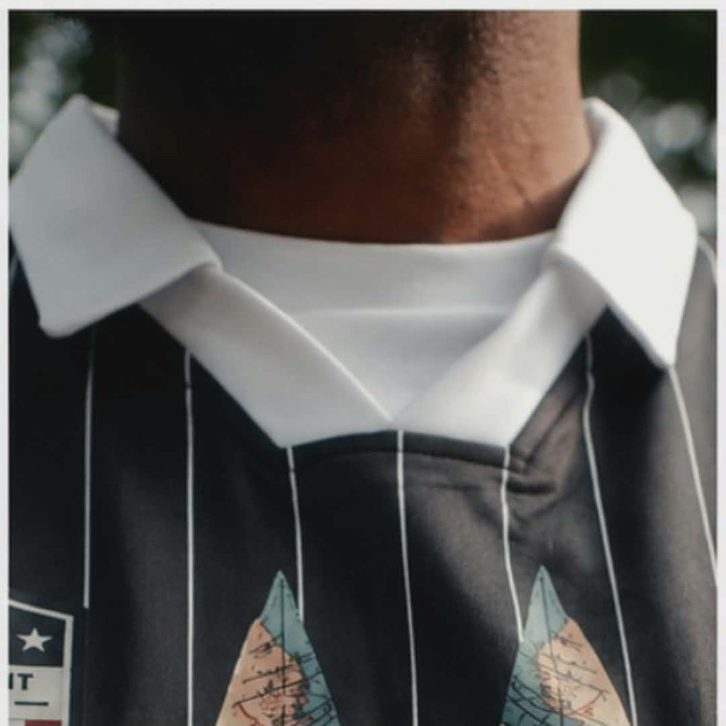 NC Pinstripe Fútbol Polo | Victory Beyond the Cup Collection