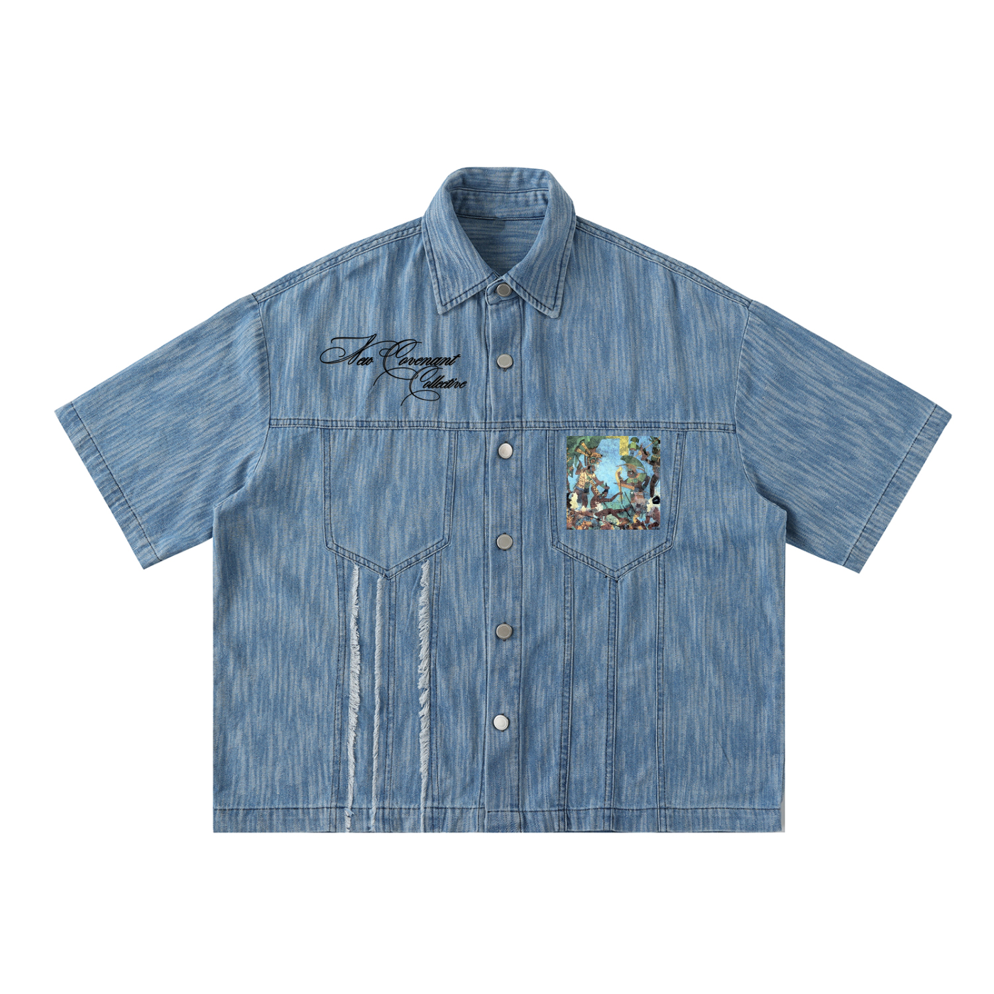 NC "Testament Reborn" Unreleased Distressed Wash Short-Sleeve Shirt