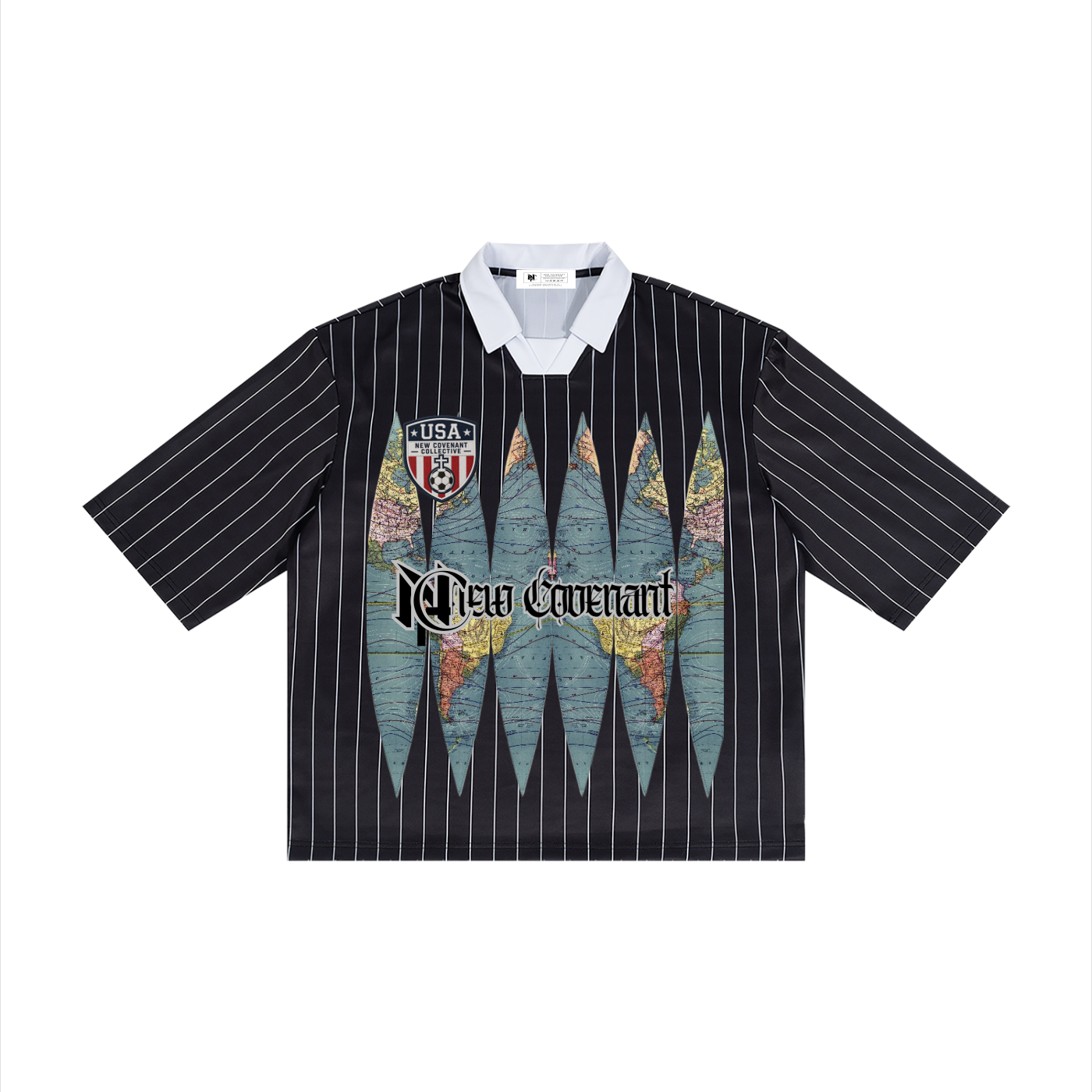 NC Pinstripe Fútbol Polo | Victory Beyond the Cup Collection