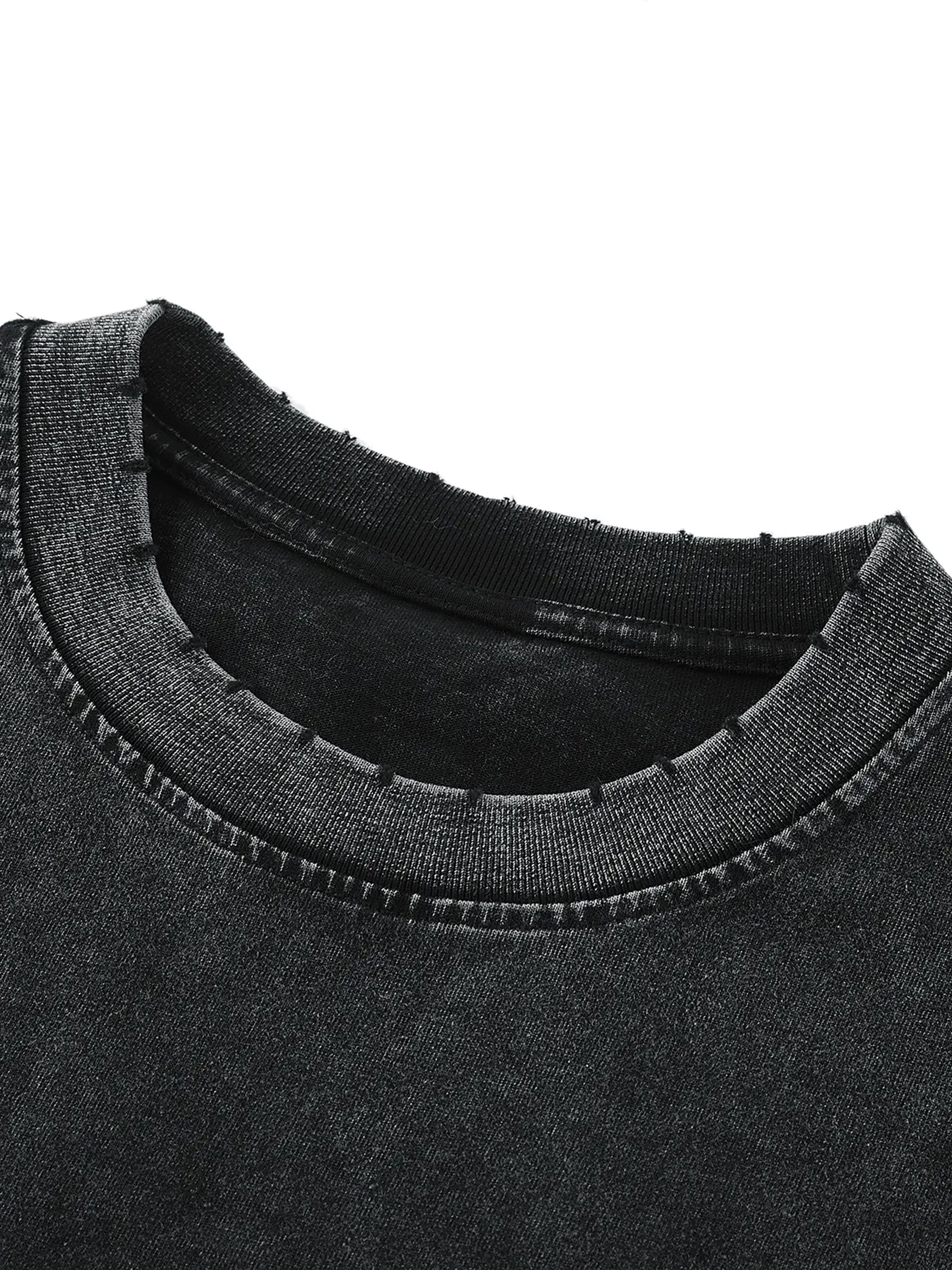 NC "100% JESUS" Snow Washed Frayed Hem Tank Top